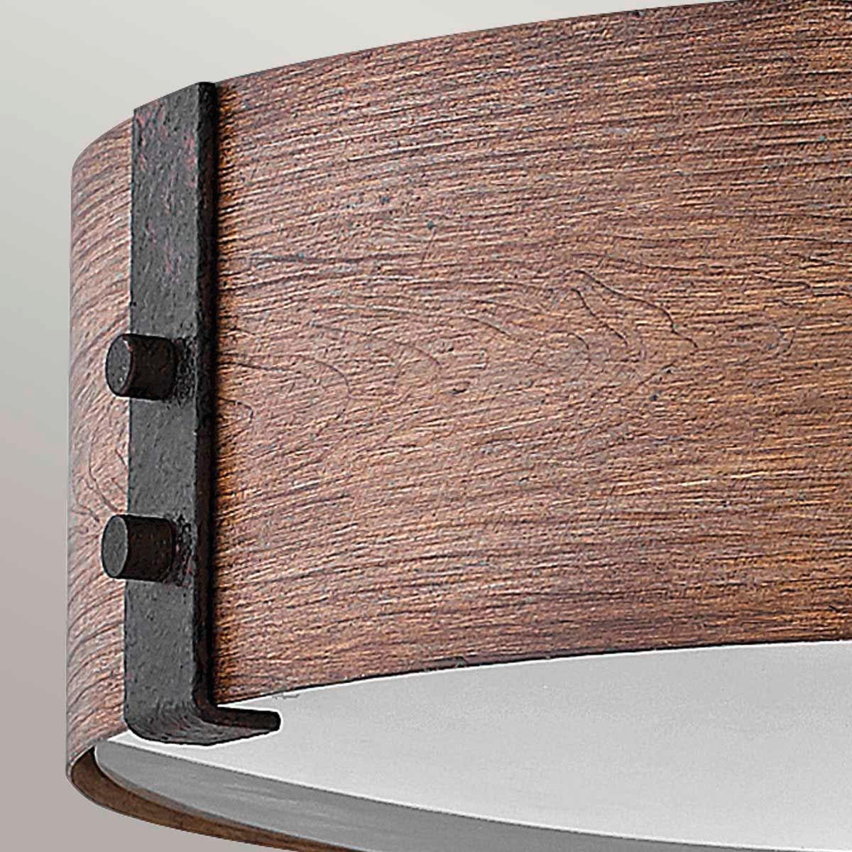 TAKLAMPA UTOMHUS Inglenook Outdoor 12/38 cm  - skogsek/mörkbrun, Klassisk, metall (12/38cm) - Elstead Lighting