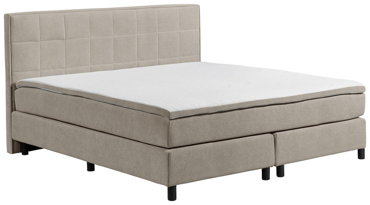 BOXBETT 180/200 cm  in Sandfarben  - Sandfarben, MODERN, Holzwerkstoff/Kunststoff (180/200cm) - MID.YOU