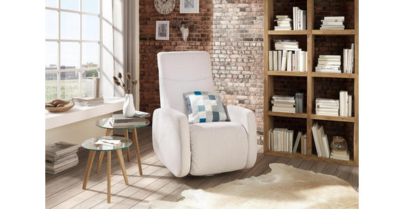 FERNSEHSESSEL in Textil Hellgrau - Hellgrau, Design, Textil (76/114/94cm) - Hom`in