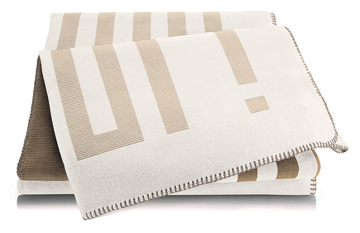 PLÉD 150/200 cm  - világosszürke/szürkésbézs, Basics, textil (150/200cm) - Joop!