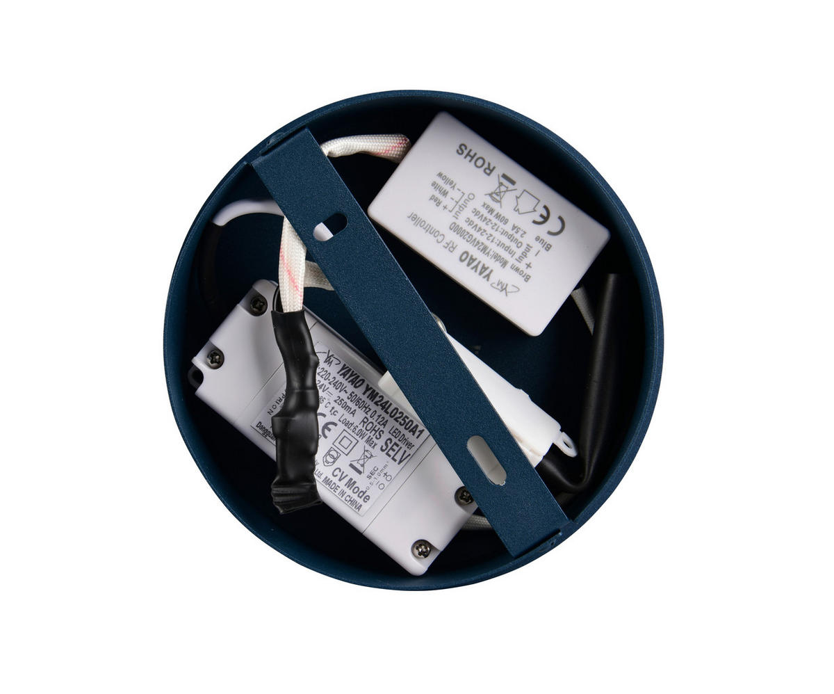 LED-WANDLEUCHTE Cannon 14,5/14,5 cm   - Blau, KONVENTIONELL, Metall (14,5/14,5cm) - Musterring
