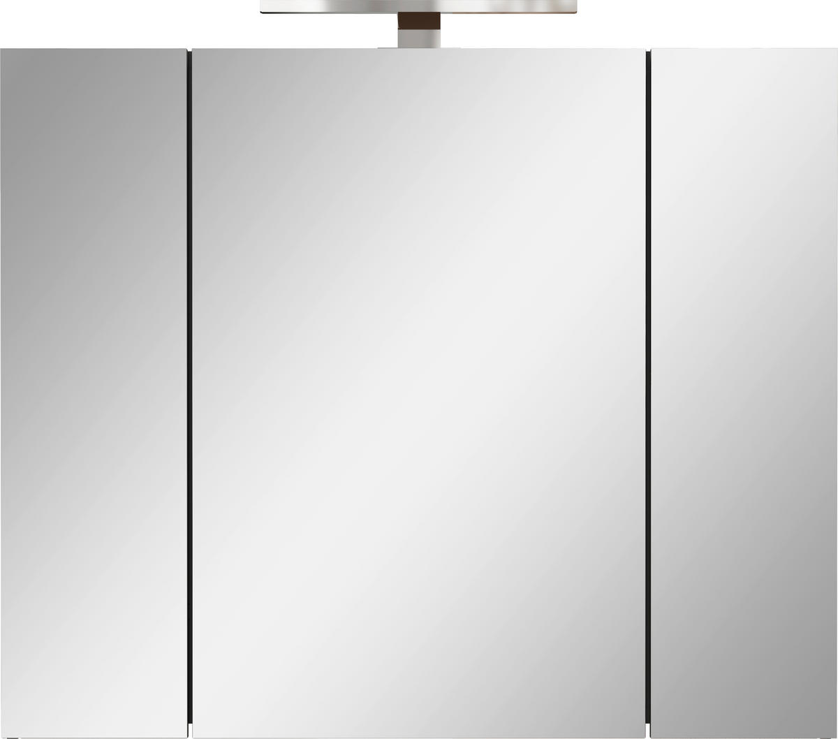 SPIEGELSCHRANK 80/71/23 cm  - Silberfarben/Graphitfarben, MODERN, Glas/Holzwerkstoff (80/71/23cm) - Xora