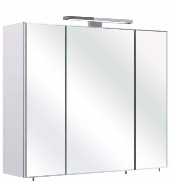 E-shop Xora ZRKADLOVÁ SKRINKA, biela, 70/60/20 cm