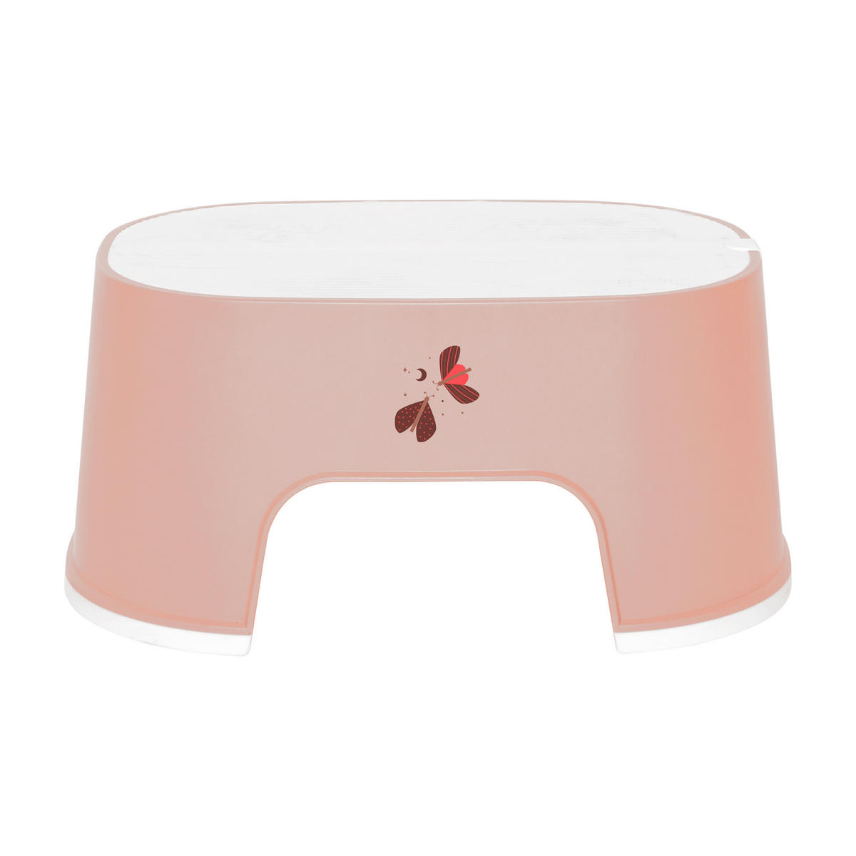 TRITTHOCKER Sweet Butterfly  - Altrosa, Basics, Kunststoff (33,7/22,9/15,5cm) - Bebe Jou