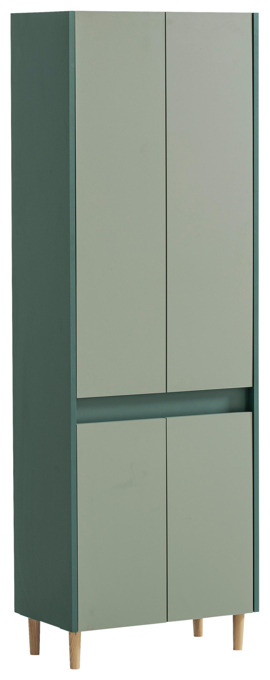 HOCHSCHRANK 56,9/170,0/33,0 cm  - Dunkelgrün/Eschefarben, MODERN, Holz/Holzwerkstoff (56,9/170,0/33,0cm) - MID.YOU