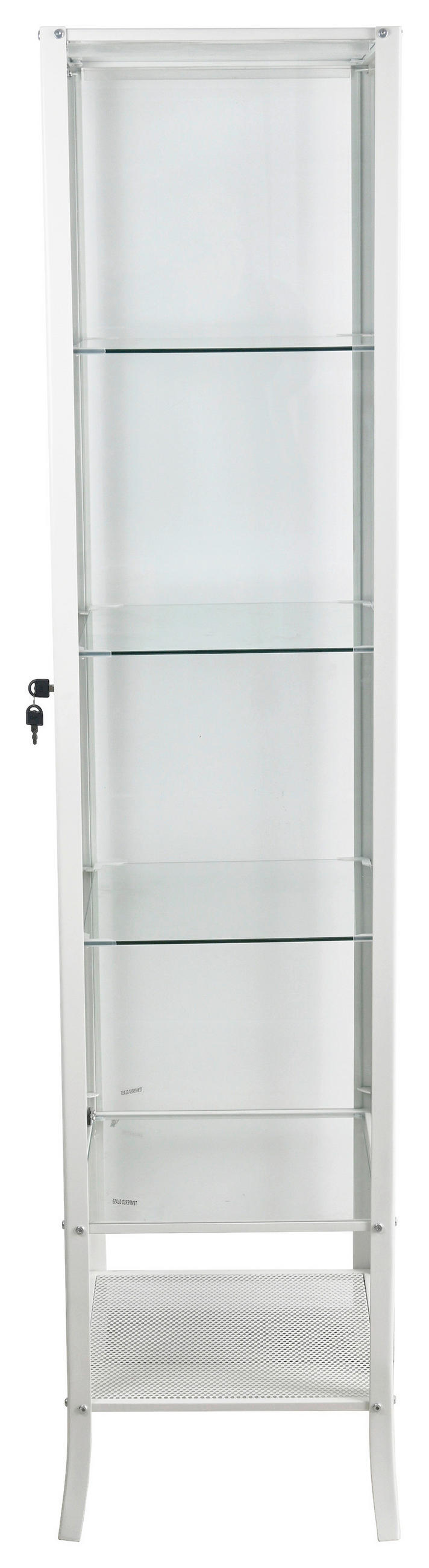 VITRINE in Kaschmir  - Kaschmir/Transparent, Basics, Glas/Metall (45/180/40cm) - Xora