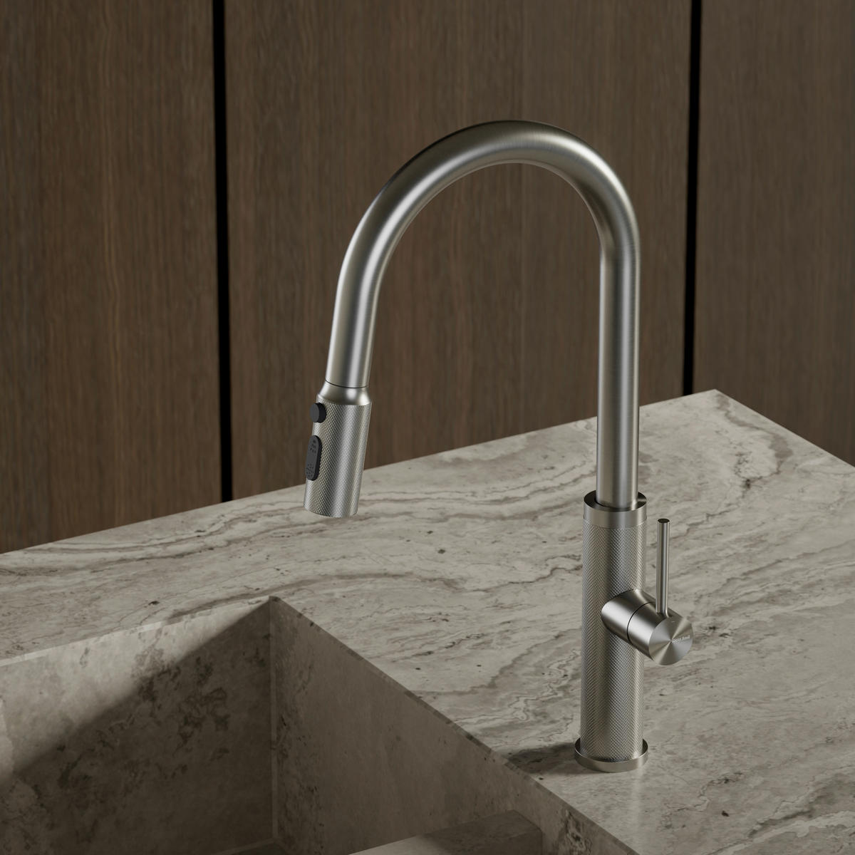KÜCHENARMATUR  - Edelstahlfarben, Design, Metall (4,3/45,4/23cm) - Dieter Knoll
