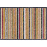 FUSSMATTE 60/85 cm Muted Stripe  - Beige, Trend, Kunststoff/Textil (60/85cm) - wash+dry