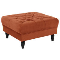 HOCKER in Textil Rostfarben  - Rostfarben/Schwarz, Design, Holz/Textil (82/44/82cm) - MID.YOU