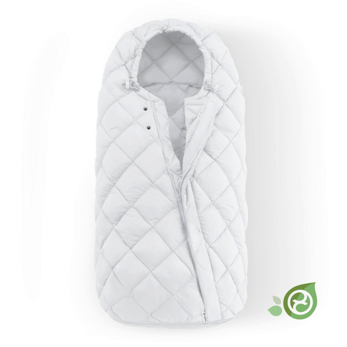 FUßSACK Snogga 2  - Hellgrau/Grau, Basics, Textil (90/50/20cm) - cybex GOLD