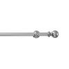 VORHANGSTANGE  145 cm  - Chromfarben, KONVENTIONELL, Metall (145cm)