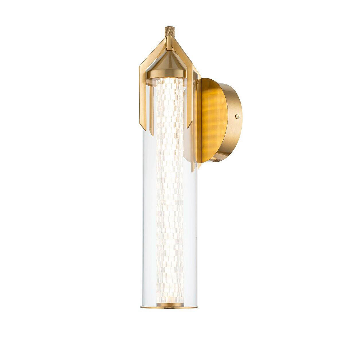 LED-WANDLEUCHTE 18/50,5/18 cm    - Goldfarben, Basics, Glas/Metall (18/50,5/18cm) - Elstead Lighting