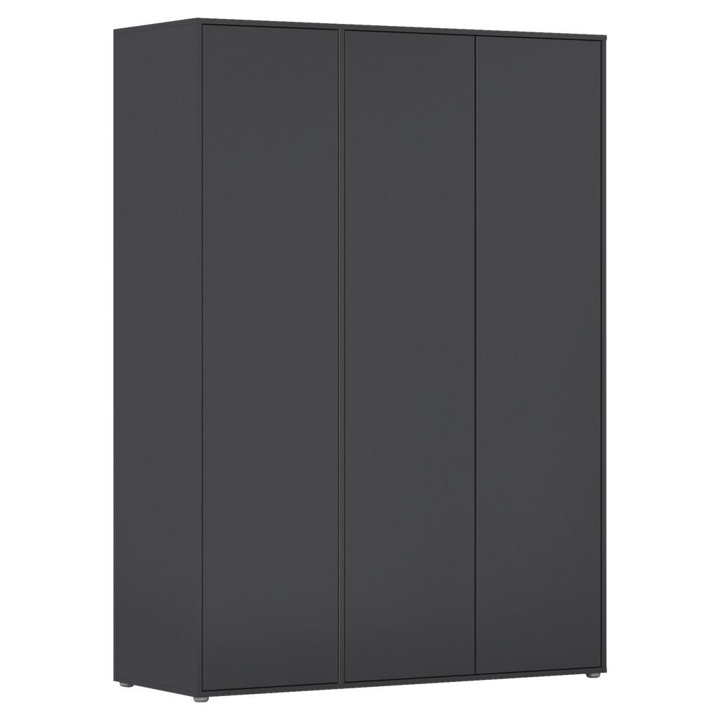 Drehtürenschrank 140cm Nabila Grau