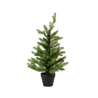 WEIHNACHTSBAUM 60 cm  - Schwarz/Grün, Natur, Kunststoff (40,00/40,00/60,00cm) - X-Mas