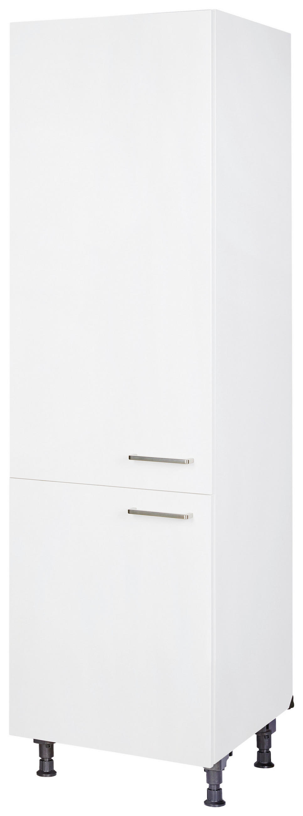 GESCHIRRSCHRANK 60/216,6/58 cm  in Weiß  - Edelstahlfarben/Weiß, MODERN, Holzwerkstoff/Metall (60/216,6/58cm) - Nobilia