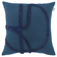 KISSENHÜLLE SW-JOIN 45/45 cm  - Blau/Dunkelblau, Trend, Textil (45/45cm) - Schöner Wohnen