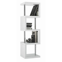 REGÁL, bílá, železo, 50/165/45 cm - bílá, Design, kov/kompozitní dřevo (50/165/45cm) - Xora