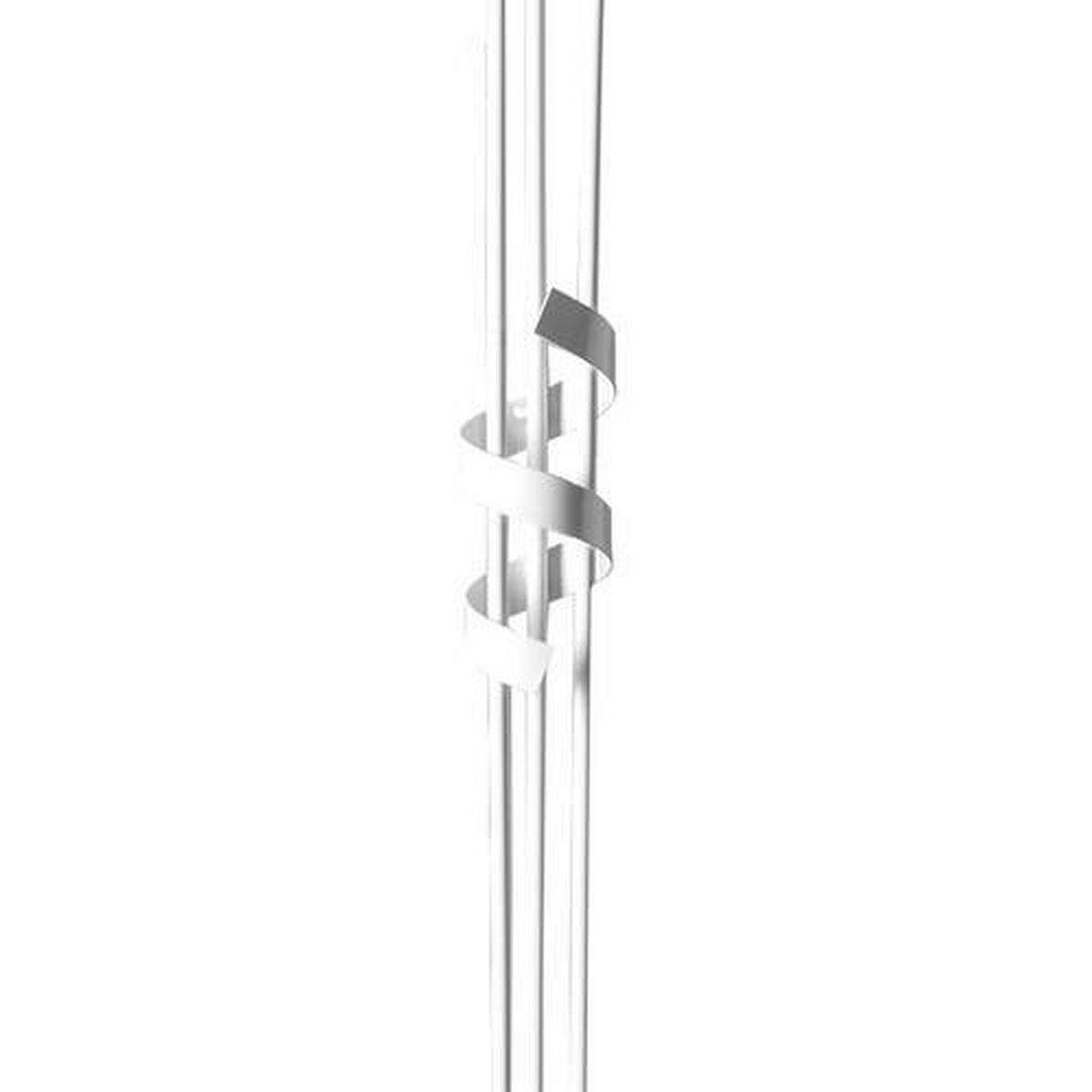 STOJACÍ LAMPA, 55/190 cm  - bílá, Design, kov (55/190cm)
