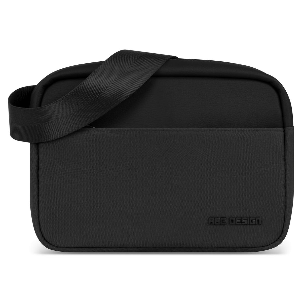 SCHULTERTASCHE - Schwarz, Basics, Textil (6/22,5/15cm) - ABC Design