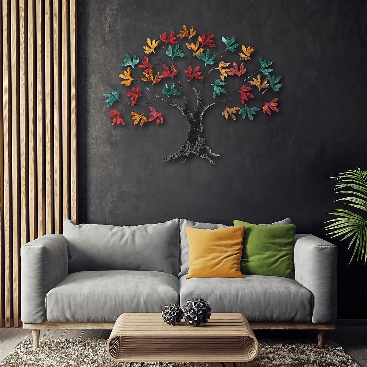 METALLBILD  - Multicolor, Basics, Metall (115/94cm)