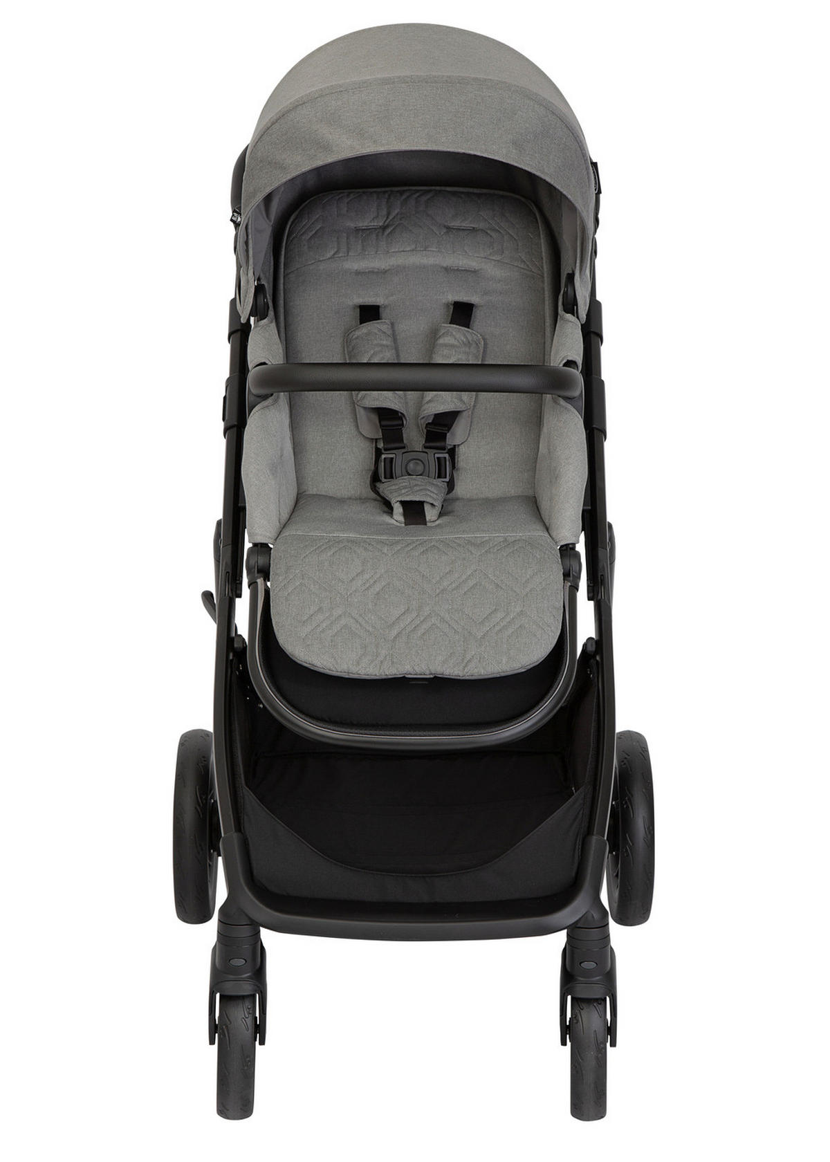 KINDERWAGENSET  Near2Me 3in1  Ash  - Schwarz/Grau, Basics, Kunststoff/Metall (62,7/120/95cm) - Graco