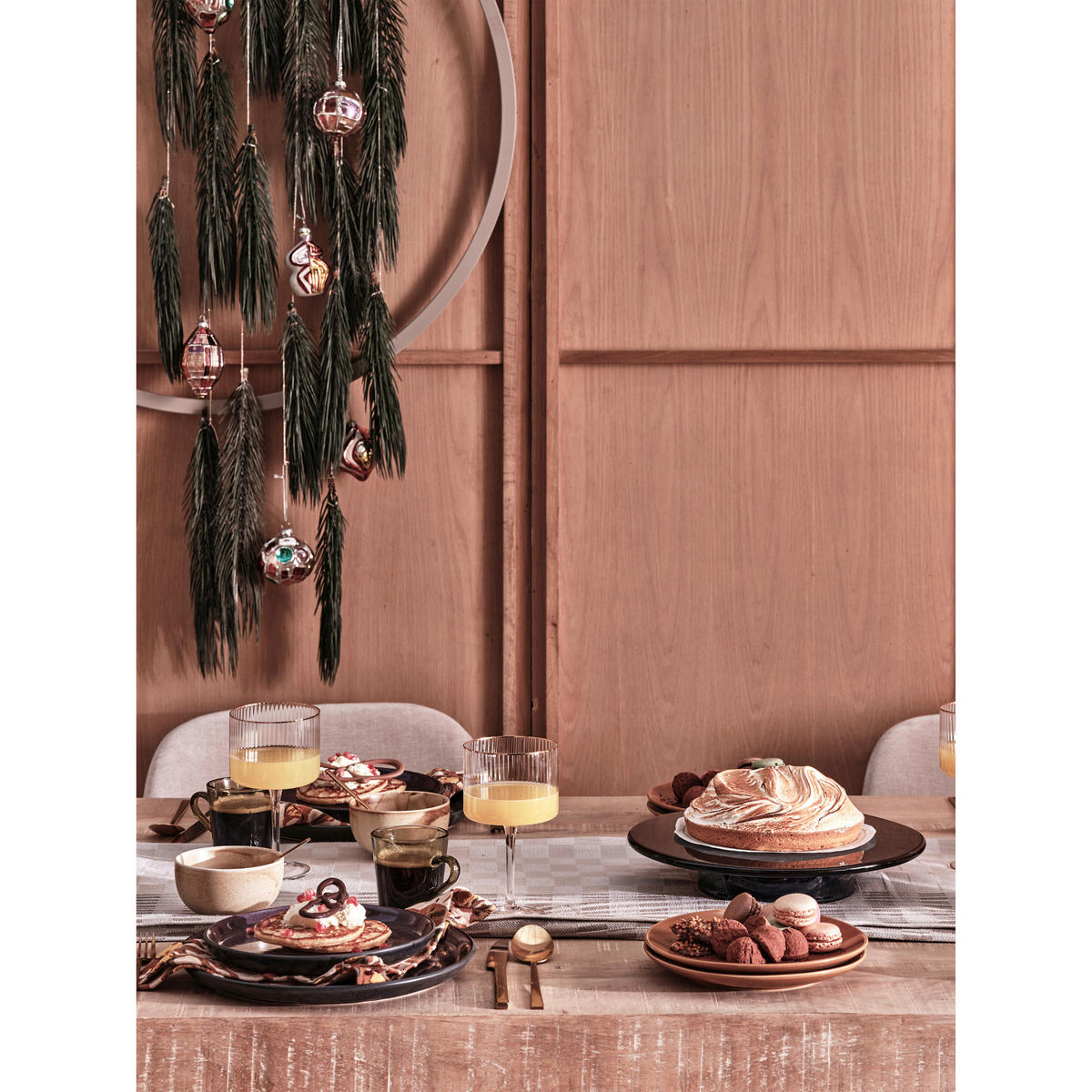 ARMLEHNSTUHL-SET 2 Stück  Webstoff  - Sandfarben/Braun, MODERN, Textil/Metall (58/80/58cm) - Livetastic