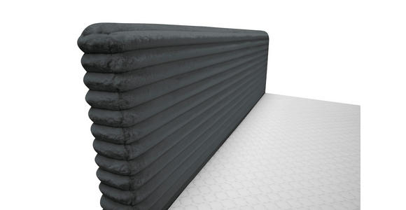 BOXBETT 160/200 cm in Dunkelgrau - Dunkelgrau/Schwarz, Design, Holz/Holzwerkstoff (160/200cm) - Xora