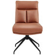 STUHL - Cognac/Schwarz, Design, Textil/Metall (51,5/89,5/65cm) - Novel