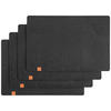 TISCHSET LIFE STYLE Textil Filz Schwarz 45/30 cm  - Schwarz, Basics, Textil (45/30cm) - Justinus