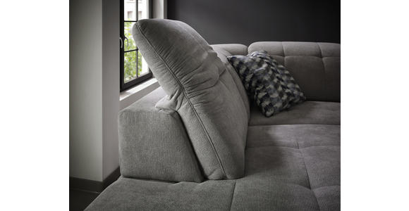 WOHNLANDSCHAFT in Textil Blau - Chromfarben/Blau, Design, Textil/Metall (251/221cm) - Dieter Knoll