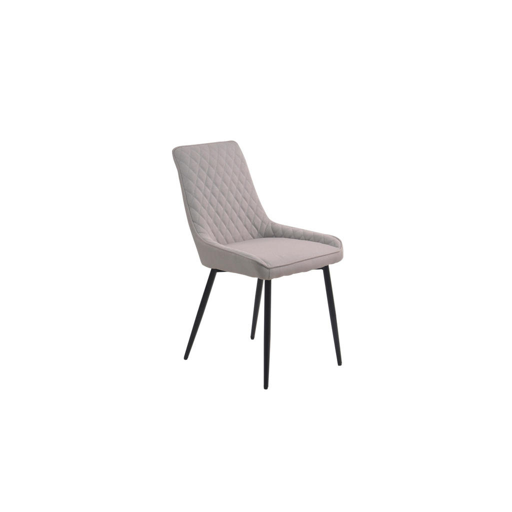 Thumbnail - Livetastic Stuhl-Set, Hellgrau, Textil, Raute, konisch, 52x86x56 cm, Stühle