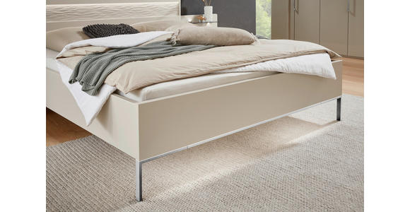 SCHLAFZIMMER Champagner - Champagner, Design, Glas/Holzwerkstoff (180/200cm) - Dieter Knoll