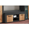 TV-BÄNK Usilo  i 102/37/45 cm  - honungsek/svart, Design, trämaterial/plast (102/37/45cm) - MID.YOU