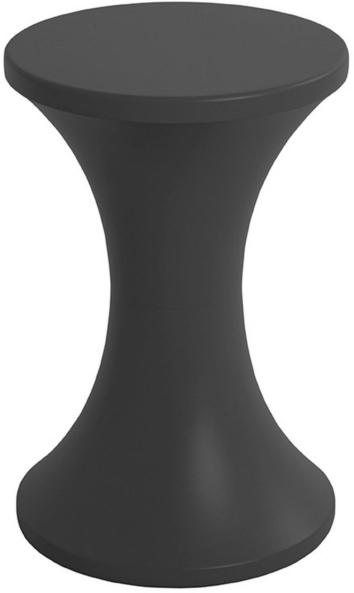 BEISTELLTISCH in Metall 32/32/49 cm  - Schwarz, Design, Metall (32/32/49cm)