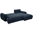 ECKSOFA Dunkelblau Webstoff  - Schwarz/Dunkelblau, MODERN, Kunststoff/Textil (265/175cm) - Carryhome