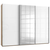 SCHWEBETÜRENSCHRANK 300/236/65 cm 3-türig  - Chromfarben/Weiß Hochglanz, MODERN, Holzwerkstoff/Metall (300/236/65cm) - MID.YOU