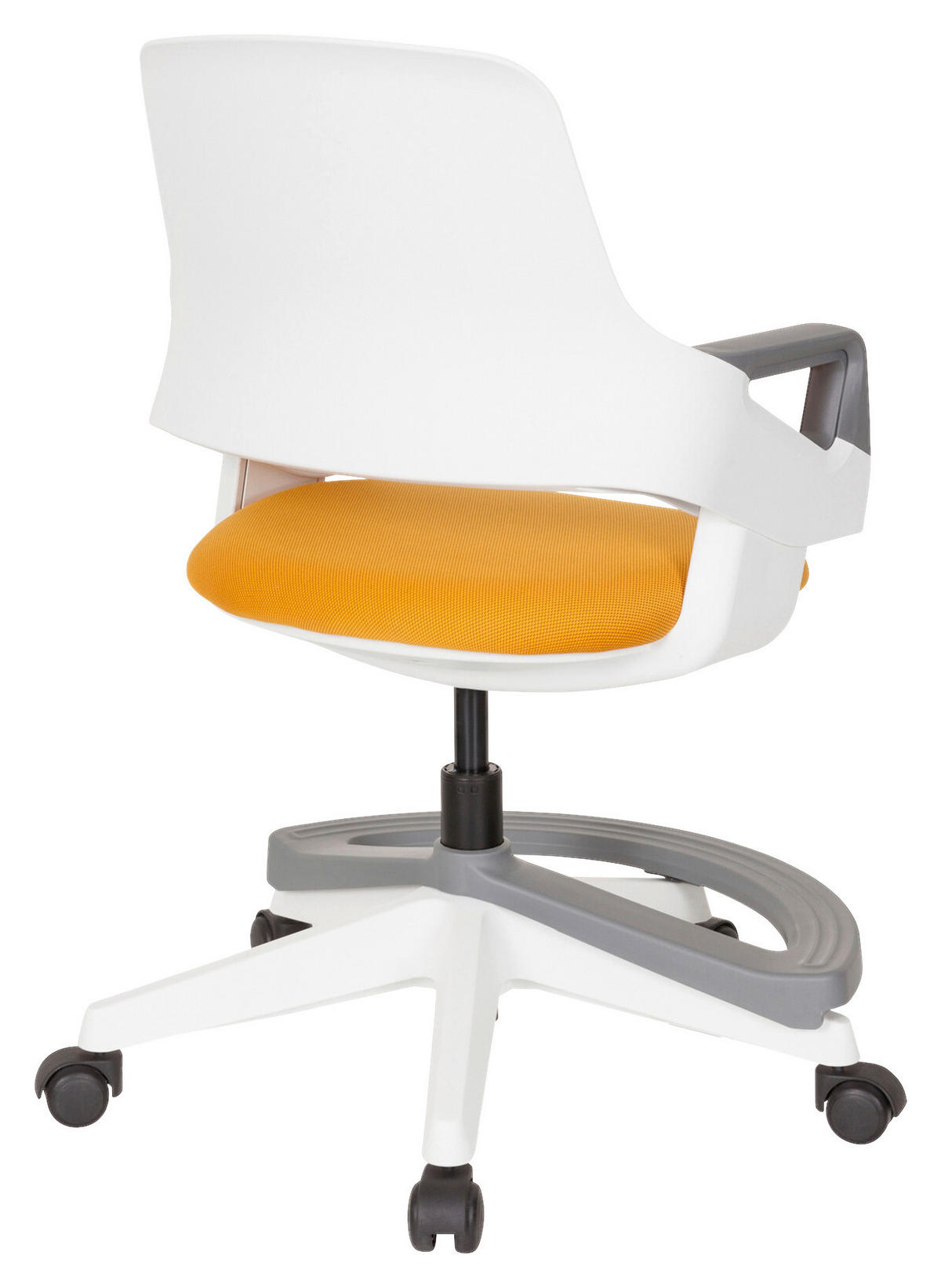 JUGENDDREHSTUHL Orange  - Weiß/Orange, Basics, Kunststoff (53/80-93/60cm) - MID.YOU
