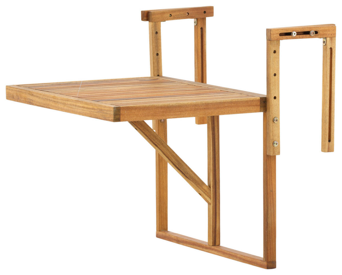 UTEBORD trä rektangulär  - akaciefärgad, Klassisk, trä (60/45/55cm) - Gardenson