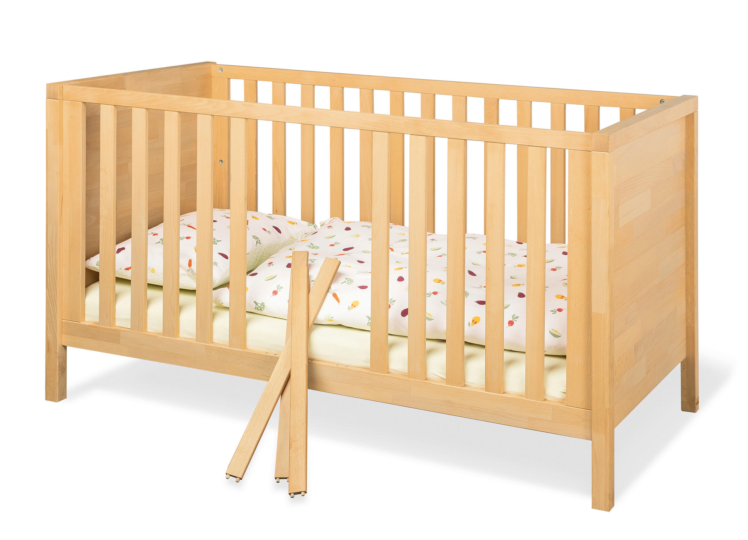 Pinolino Gitterbett Enno Buche 149x85x77 cm