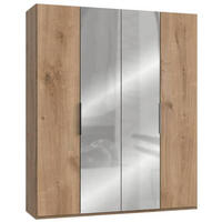 DREHTÜRENSCHRANK in Eichefarben  - Chromfarben/Eichefarben, Modern, Holzwerkstoff (200/236/58cm) - MID.YOU