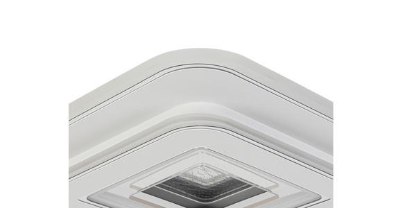 LED-DECKENLEUCHTE 35/35/6 cm   - Chromfarben/Weiß, Basics, Kunststoff/Metall (35/35/6cm) - Novel