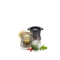 KALUP ZA KOCKE LEDA GLOBE  - siva/crna, Design, plastika (10,6/8,5/7,8cm) - Gefu