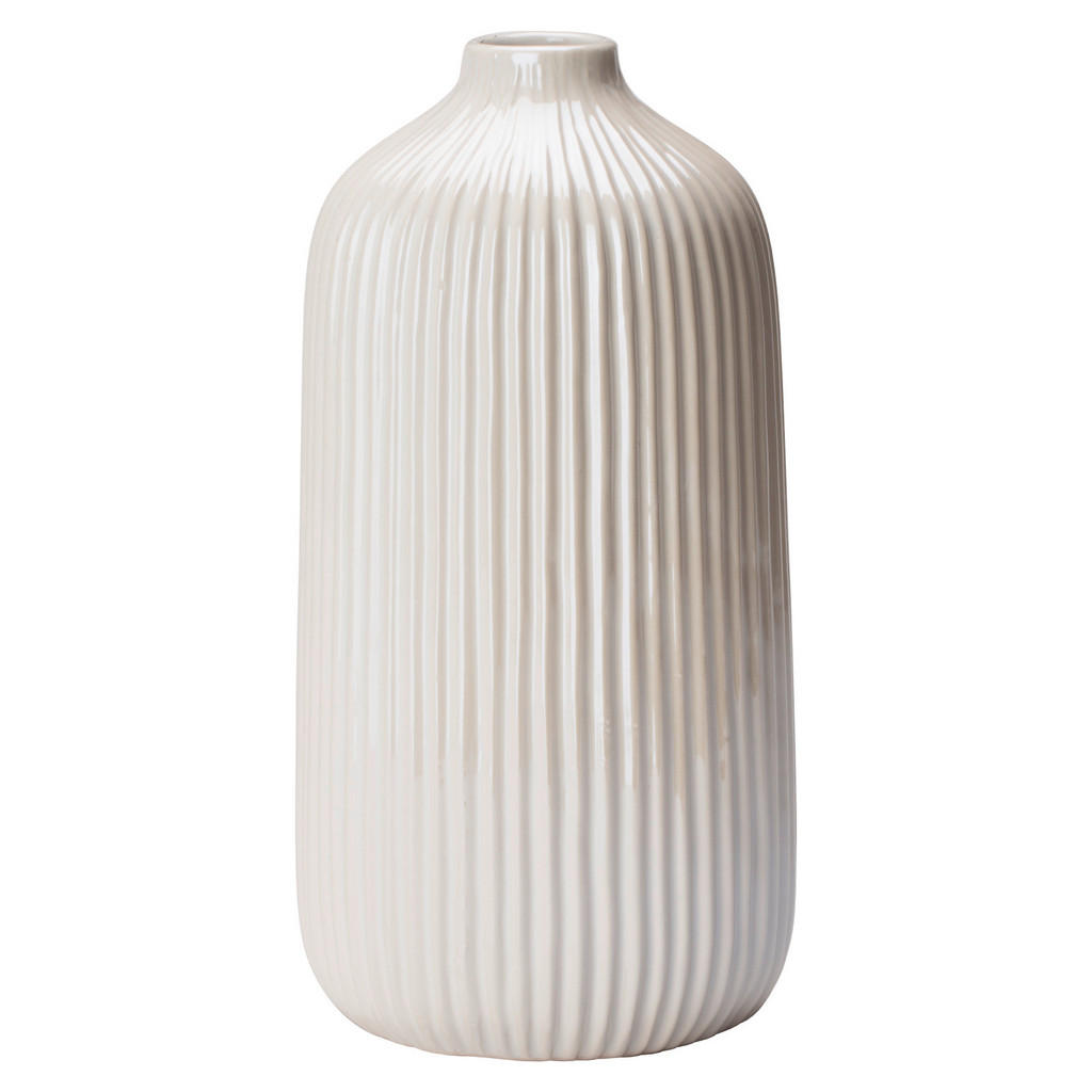 Ambia Home VÁZA, keramika, 21,5 cm - biela