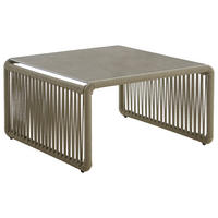LOUNGETISCH  - Taupe/Hellbraun, Design, Glas/Textil (83/83/44cm) - Amatio