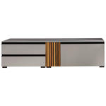 LOWBOARD  in 187/48/45 cm  - Greige/Nussbaumfarben, Design, Holz/Holzwerkstoff (187/48/45cm) - Moderano
