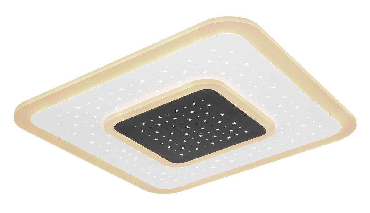 LED-DECKENLEUCHTE 47 W    46/46/5,5 cm  - Weiss/Opal, Design, Kunststoff/Metall (46/46/5,5cm) - Globo