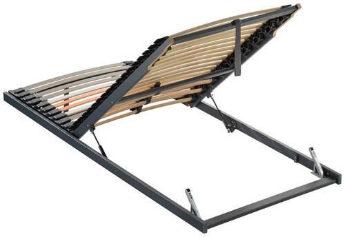 LATTENROST 90/200 cm Kopfteil, Fußteil verstellbar,  - Anthrazit/Orange, Basics, Holz (90/200cm) - Dieter Knoll