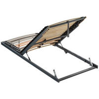 LATTENROST 90/200 cm Kopfteil, Fußteil verstellbar, Birke, Buche  - Anthrazit/Orange, Basics, Holz (90/200cm) - Dieter Knoll