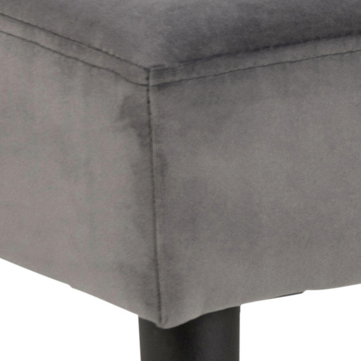 KLOP BREZ NASLONA, kovina, tekstil črna, temno siva  - temno siva/črna, Trend, kovina/tekstil (95/45/38cm) - Livetastic