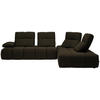 ECKSOFA in Struktur Anthrazit  - Anthrazit/Schwarz, Design, Kunststoff/Textil (313/233cm) - Emilio Belluti
